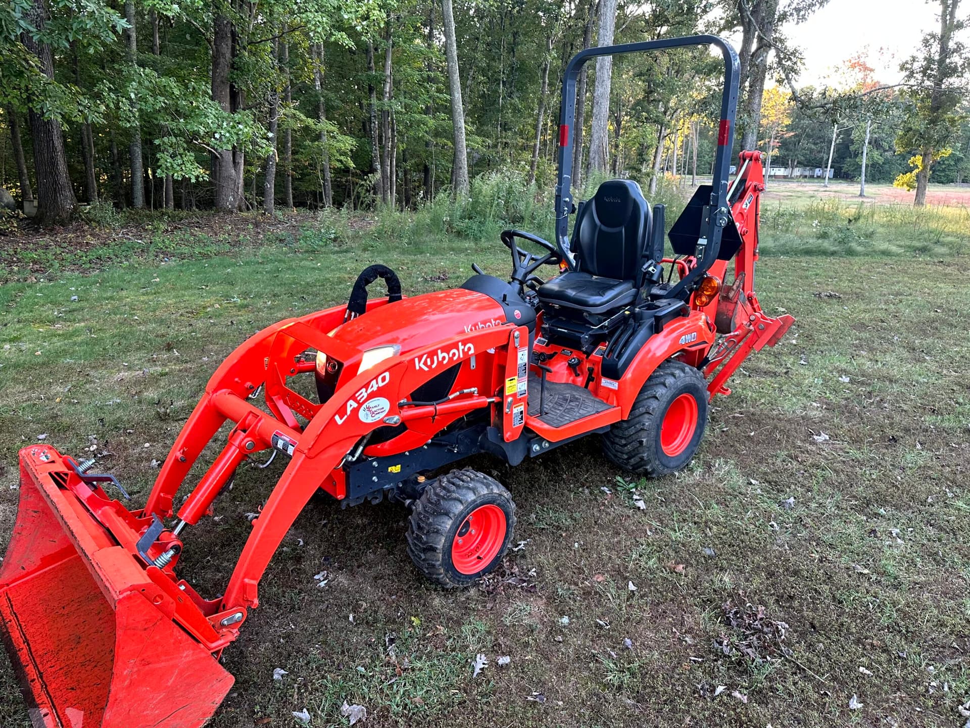 2021 Kubota BX23S Tractor, Loader, Backhoe with 12" Bucket (Consignment
