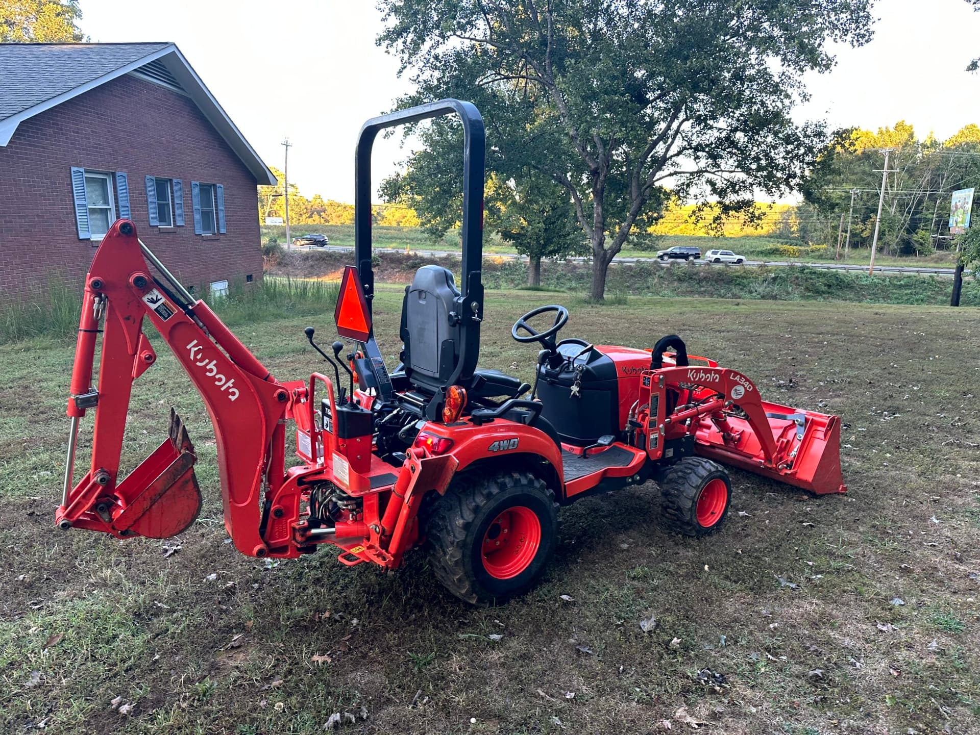 2021 Kubota BX23S Tractor, Loader, Backhoe with 12" Bucket (Consignment