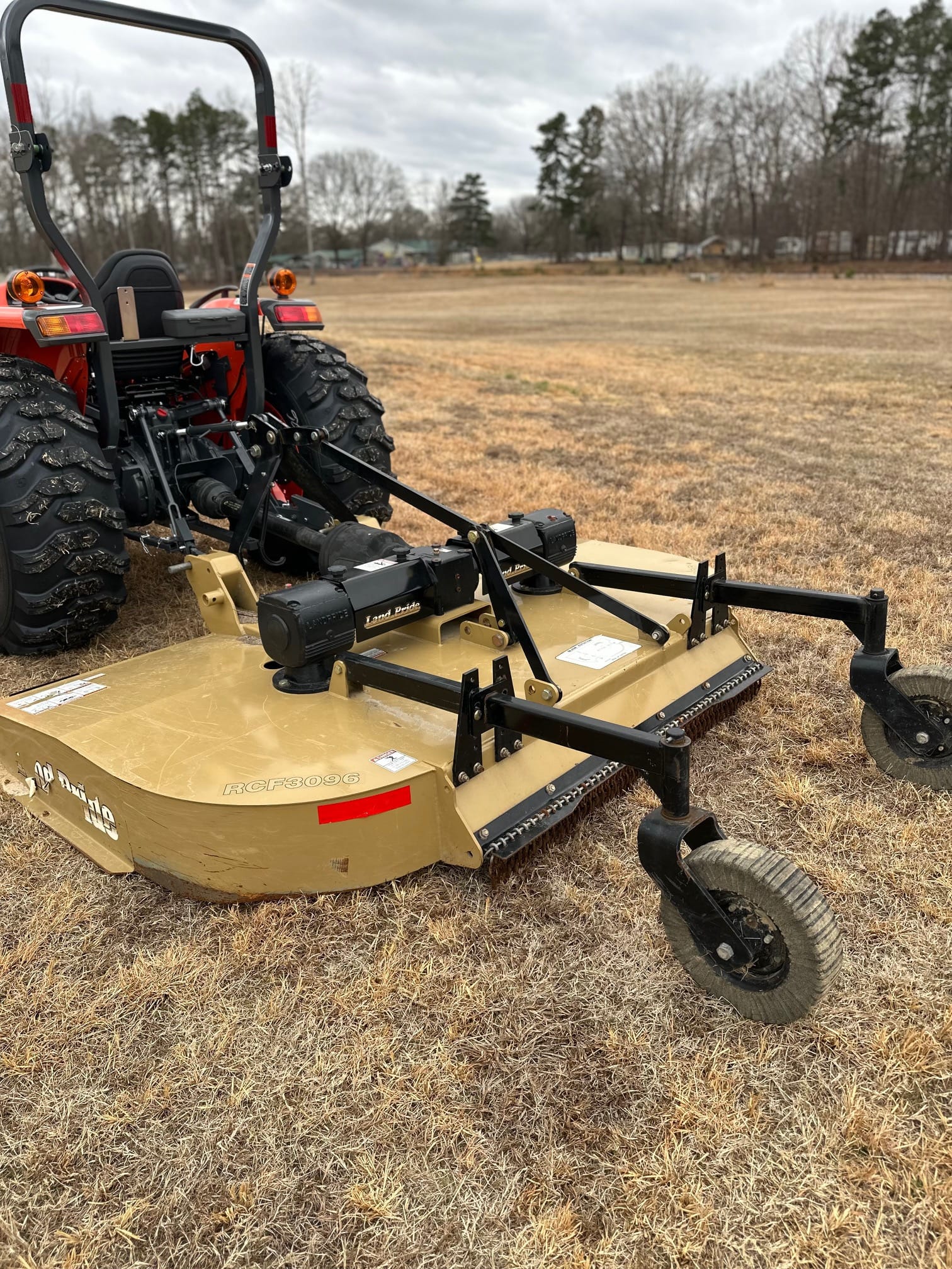 Land Pride RCF3096 8′ Flat Deck Dual Gear Box Rotary Cutter